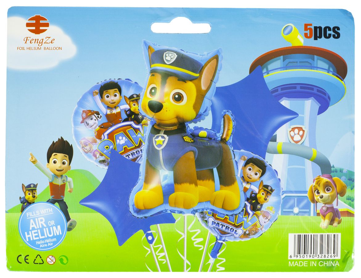 Набор из 5 шариков, щенячий патруль Гончик, 836915 (836915)