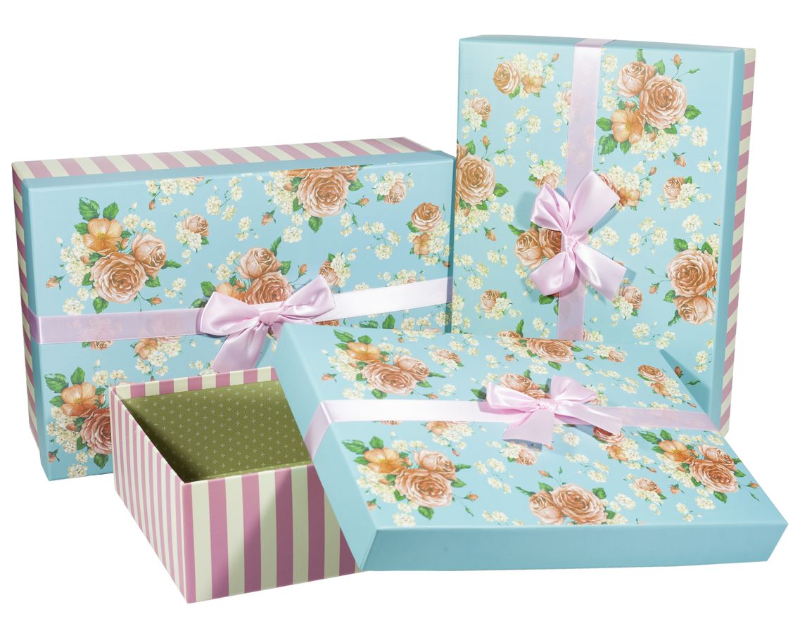 Коробки подарочные прямоугольные, в наборе -3шт., Unison, 0320-9 (0320-9)
