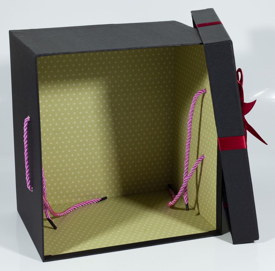 Подарункова коробка SN17-1, прямокутна чорна з червоним бантом, 29х27х19cm/25х23х16.5/22х19х13.5cm   3шт. в наборі (SN17-1)