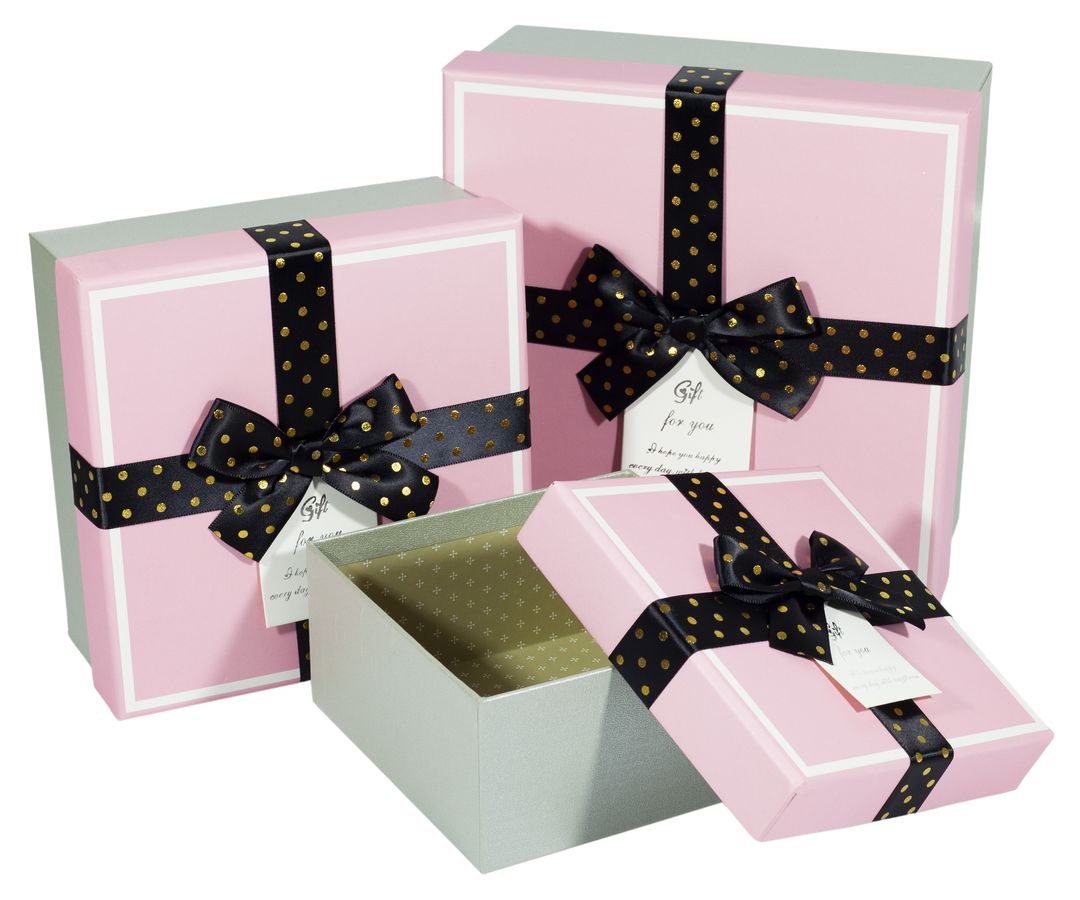 Коробки подарочные квадратная, в наборе -3шт., Unison, JKZ-69 (JKZ-69)