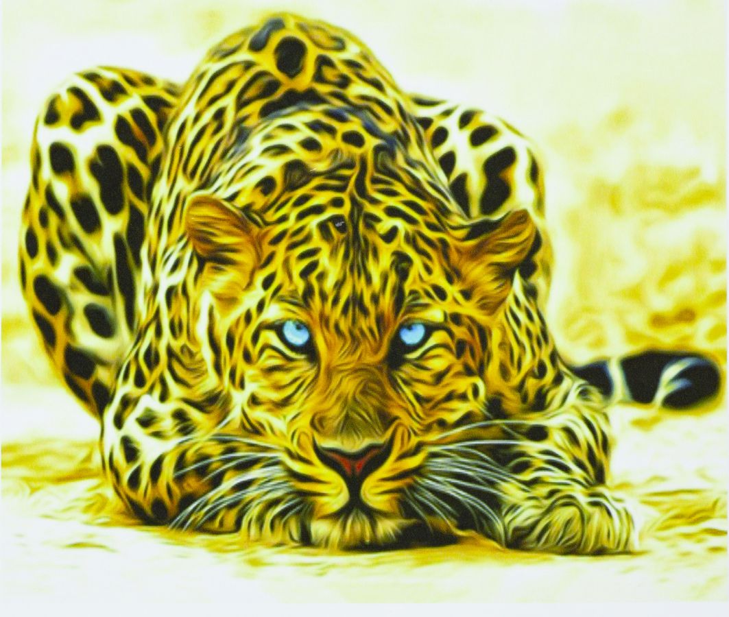 Картина за номерами "Леопард" 40 * 50см, крас.-акрил, кисть-3шт. (9228)