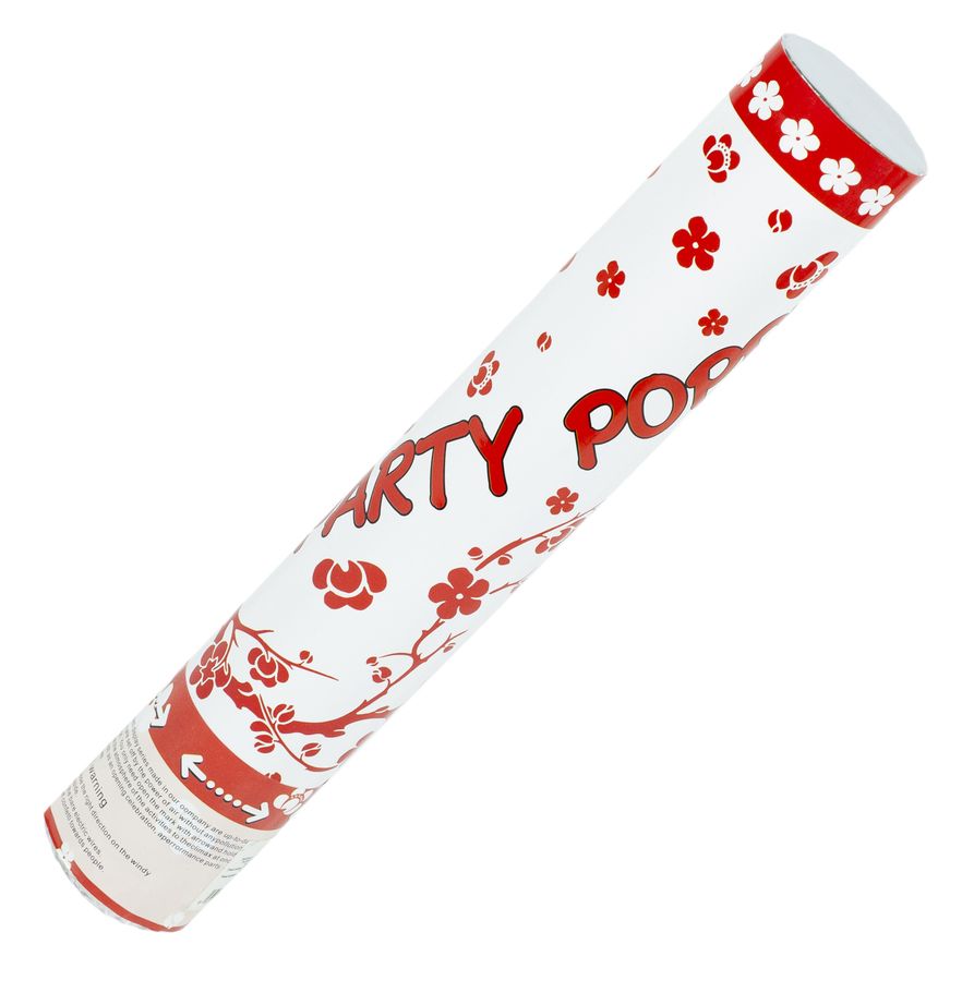 Хлопушка пневматическая "Цветочки" 30см, 15г, наполнение - фольга цветочки Unison (0880-30)