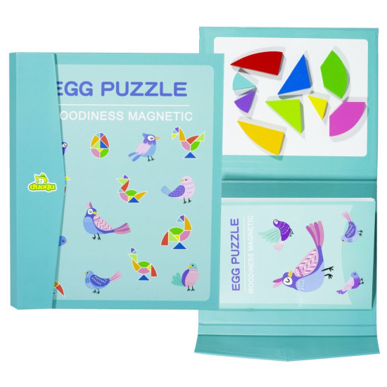 Игра-головоломка дерев.с магнитом "Танграм 9фигур-птицы" 66751-4 (66751-4)