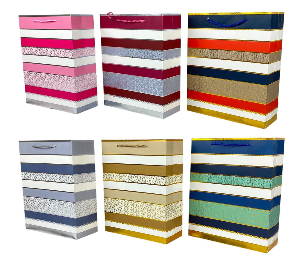 Пакеты 26x32x10см подарочные фольгированные, Unison, YM-S1278M-1/ (YM-S1278M-1/YM8001-M)