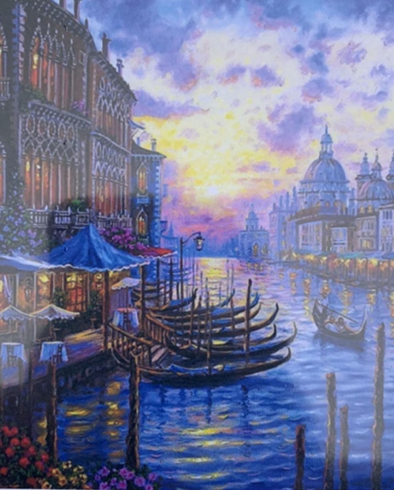 Картина за номерами 30*40см "Захід сонця у Венеції" OPP (полотно на рамі фарб. пензлі.) 34EKTL_O (34EKTL_O)