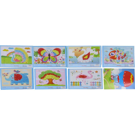 Набор для творчества "Аппликация из фетра и страз" 26 х 19см Разноцветный Unison (1089-2)