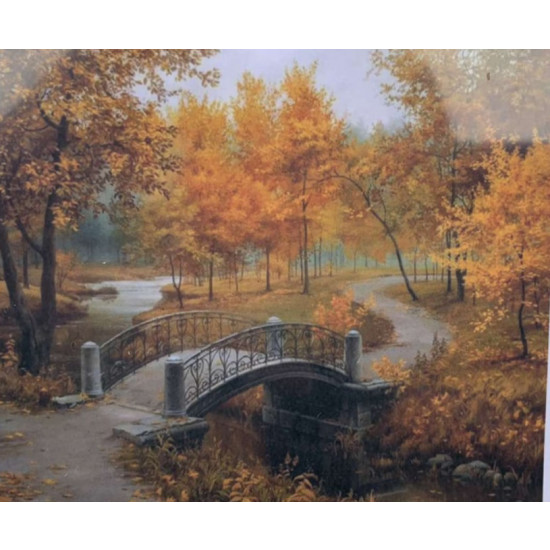 Картина по номерам 30 х 40см "Осень в парке" OPP Разноцветный Unison (10EKTL_O)