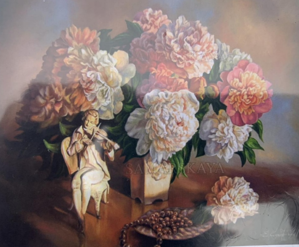 Картина по номерам 30*40см "Пионы" OPP (холст на раме краск. кисти. ) (1146EKTL_O)