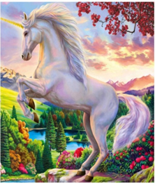 Картина по номерам 40 х 50см "Единорог" Разноцветный Unison (73753)