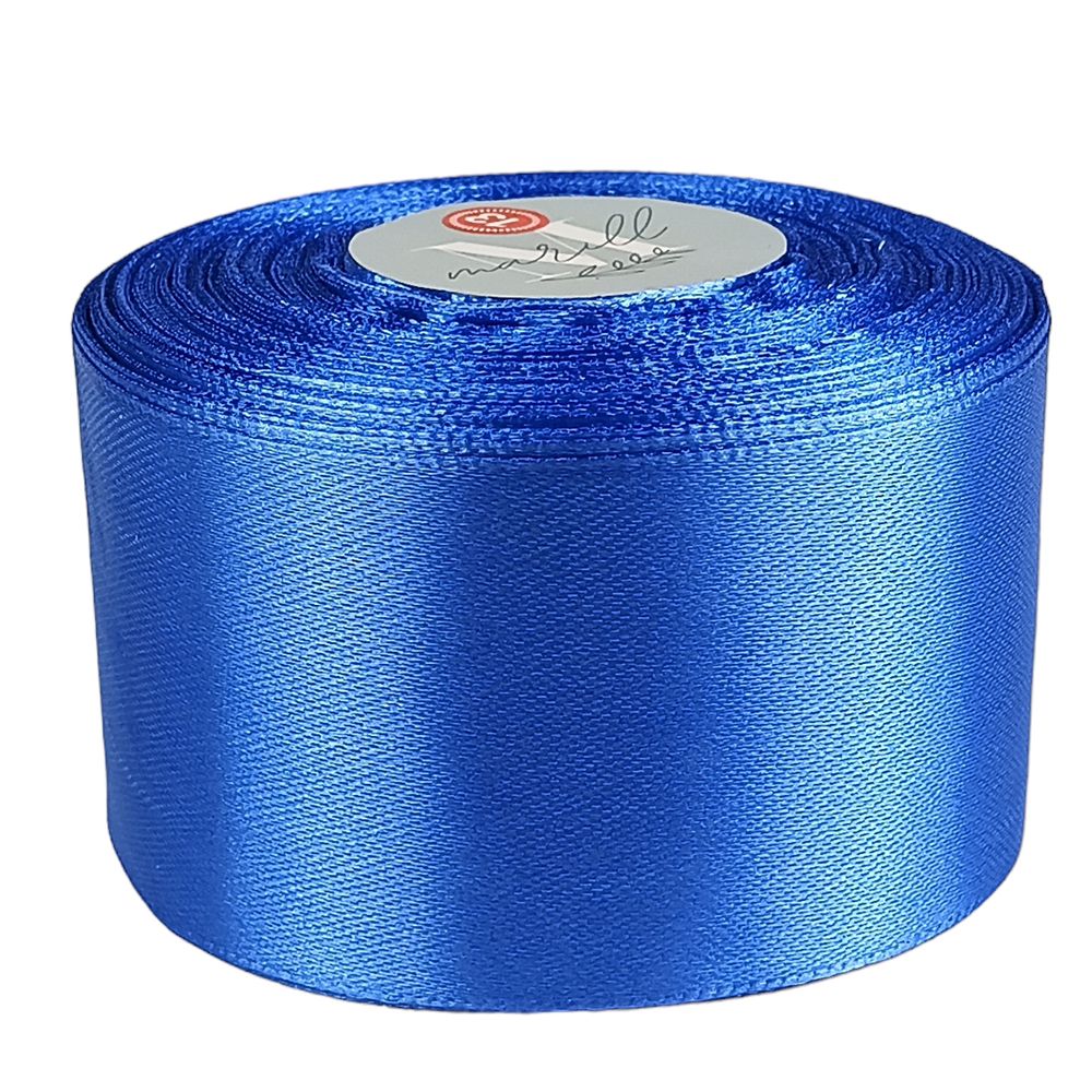 Атласна стрічка 5см (±5мм) x 33м Синій Marill (LA5033-36)