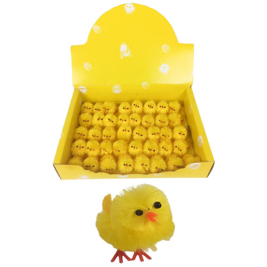 Пасхальный декор Жёлтый цыпленок 4см Желтый Без бренда (L00574)