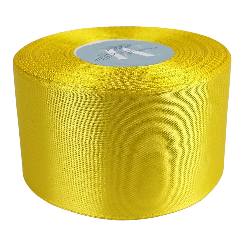 Атласная лента 5см (±5мм) x 33м Желтый Marill (LA5033-15)
