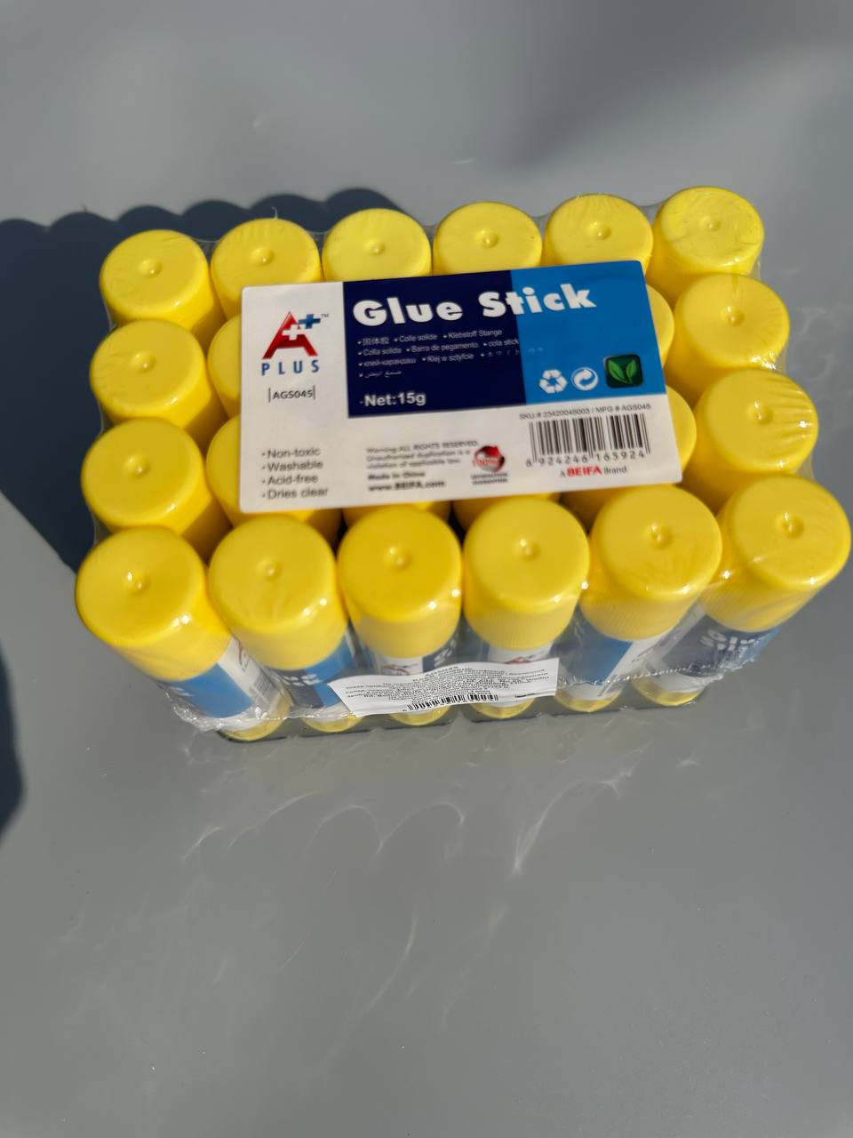 Клей-карандаш Beifa 21 гр Желтый Unison (049AGS)