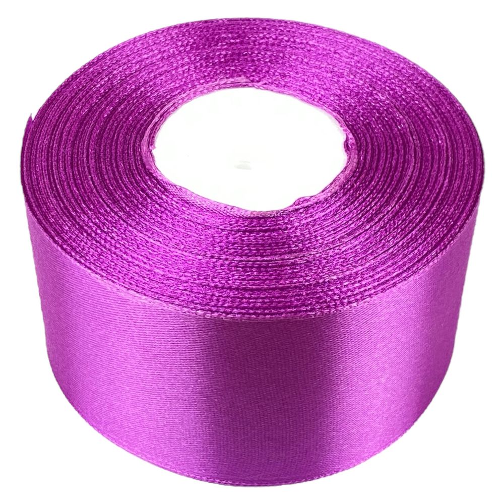Атласна стрічка 5см (±5мм) x 33м Фіолетовий Marill (LA5033-143)