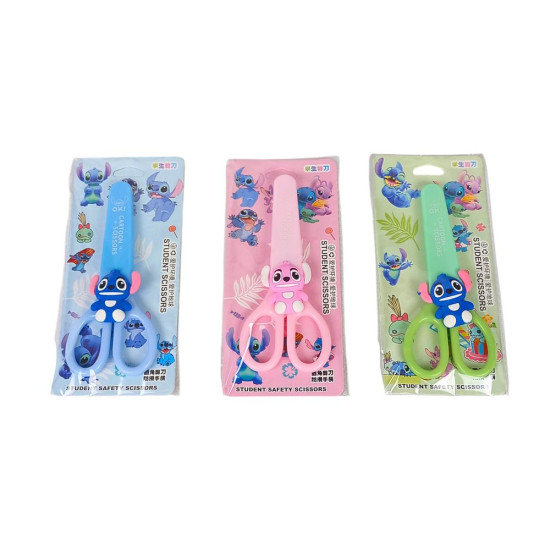 Ножницы 14см в пластиковом чехле "Стич" в блистере (9105-ST)