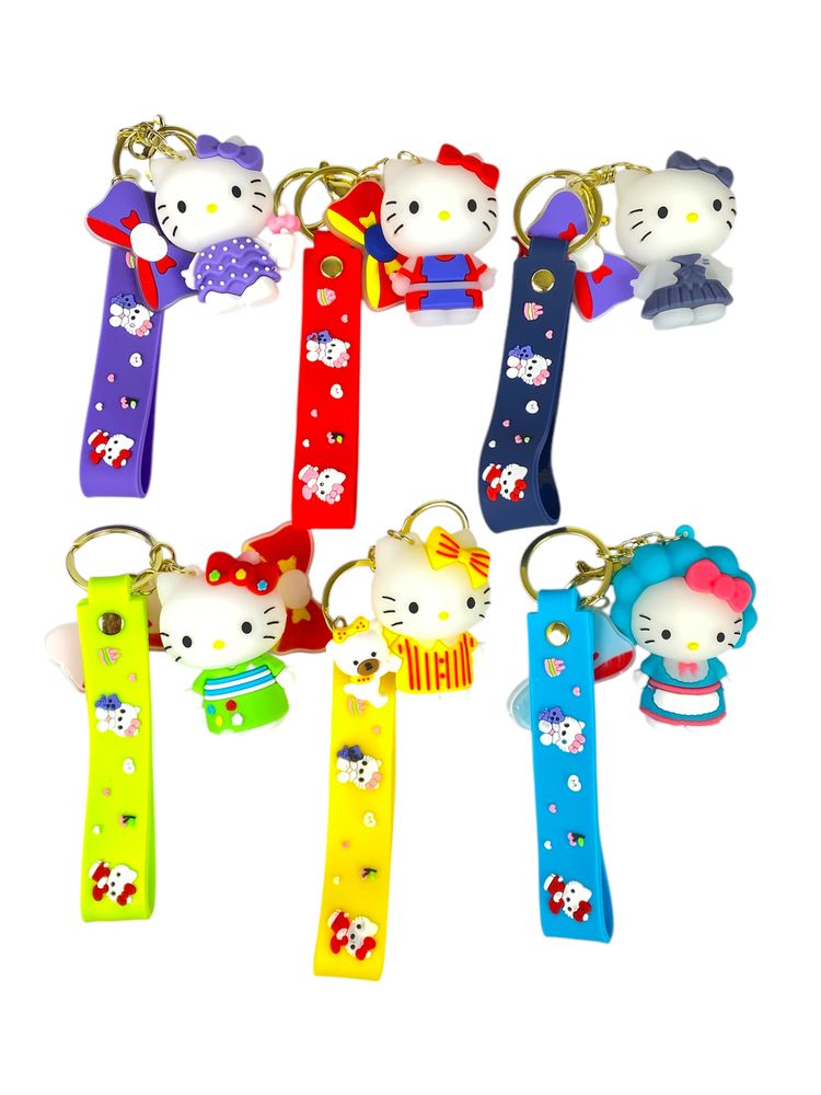 Брелок игрушка для ключей на рюкзак или сумку Kitty  -6см (микс) (KT-4)