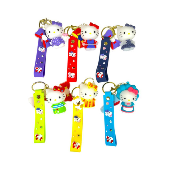 Брелок игрушка для ключей на рюкзак или сумку Kitty  -6см (микс) (KT-4)