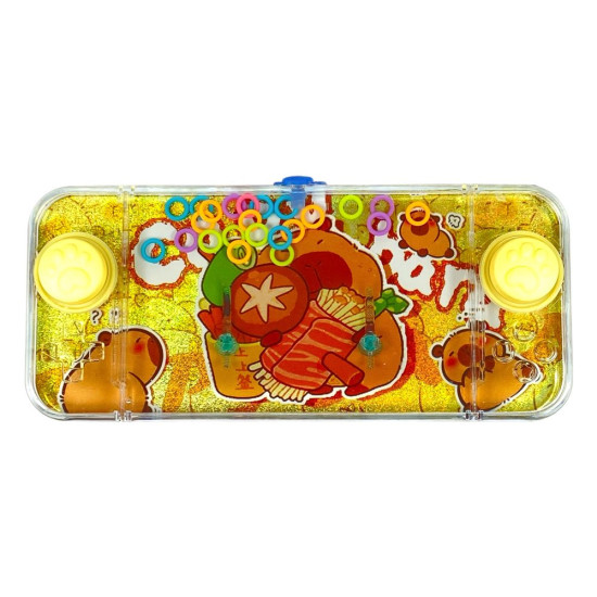 Игра водяная "Поймай колечко-Капібара" две кнопки, 4 вида (2586-В-АЕ-24)