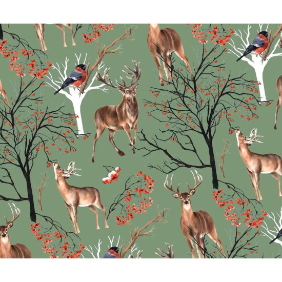 Бумага новогодняя для упаковки подарков 10 листов - 100 х 70 см 50г (PCZ10070-10-558)