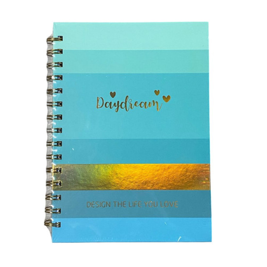 Тетрадь А5 на спирали, 80 листов 80г/м2 клетка, "Золотая линия" (1813-18)