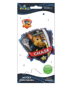 Шарик фольгированный Pelican Маршал та Чейз щенячий патруль, 68см (836028)