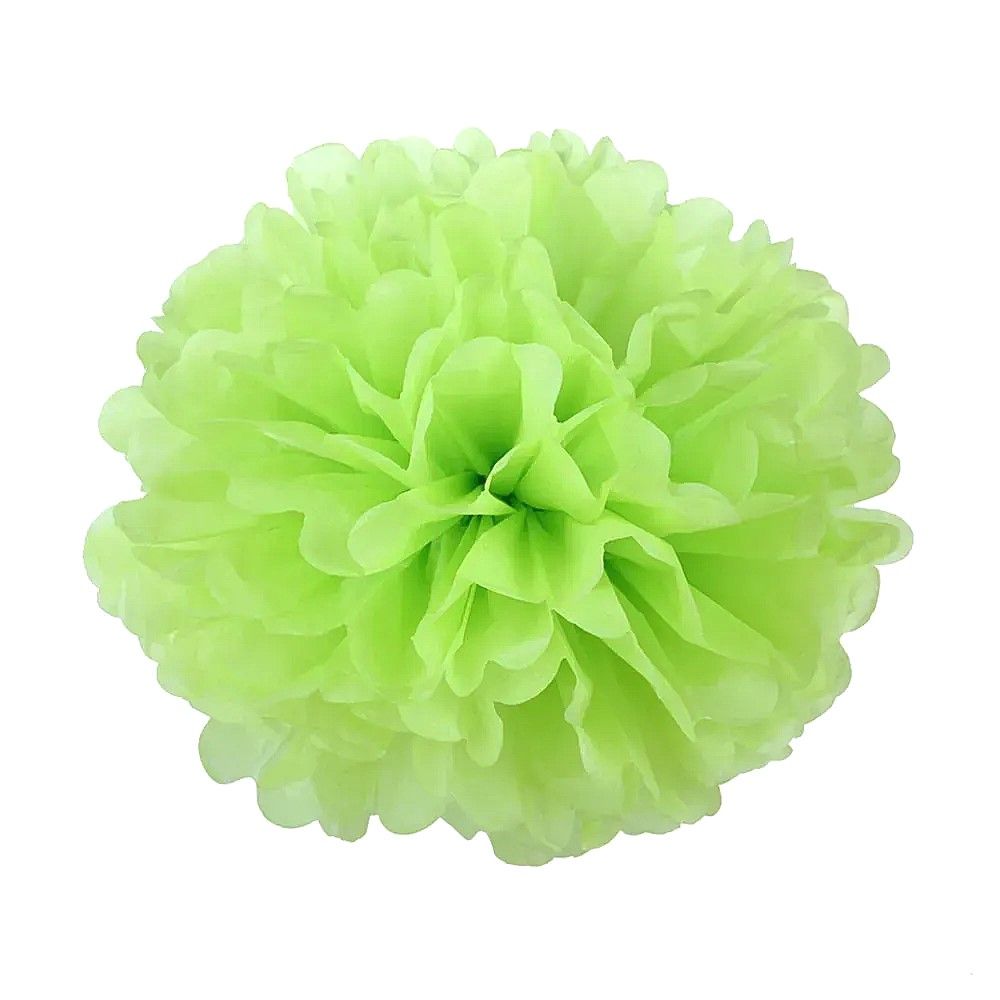 Помпоны декоративные бумажные 30см Зеленые (0815-23   Green)