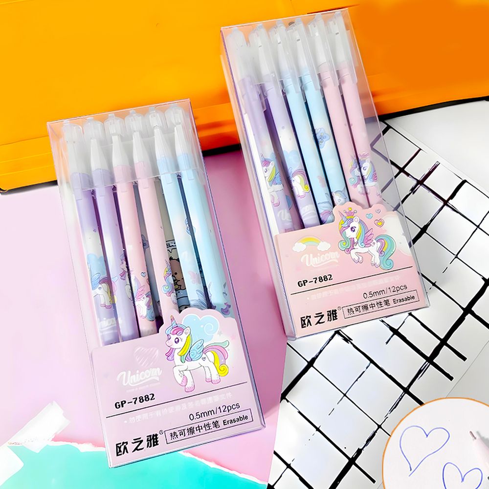 Ручка гелевая, пиши-стирай, 0,5мм синяz Разноцветный Без бренда (7882)