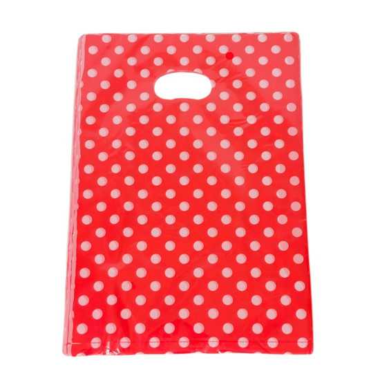 Подарочные пакеты, полиэтиленовые 20 х 30см, 24шт/уп Красный Unison (10701-14)