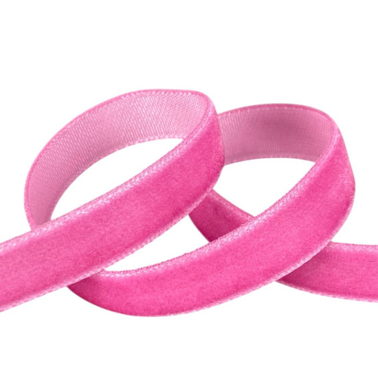 Бархатная лента  1,0 см х 50 ярдов Розовый Marill (D00910- C 19)