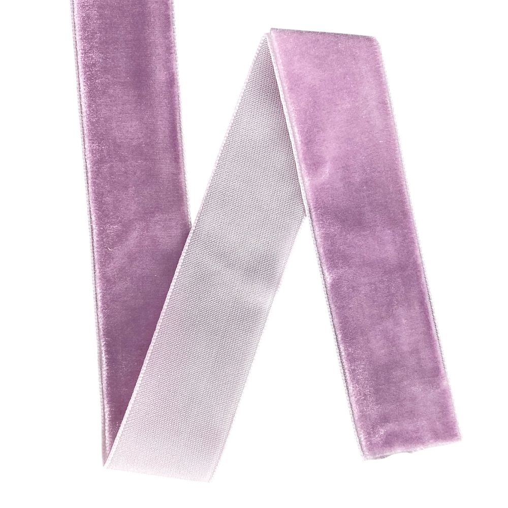 Бархатная лента  2,5 см х 50 ярдов Розовый Marill (D00825- C  38)