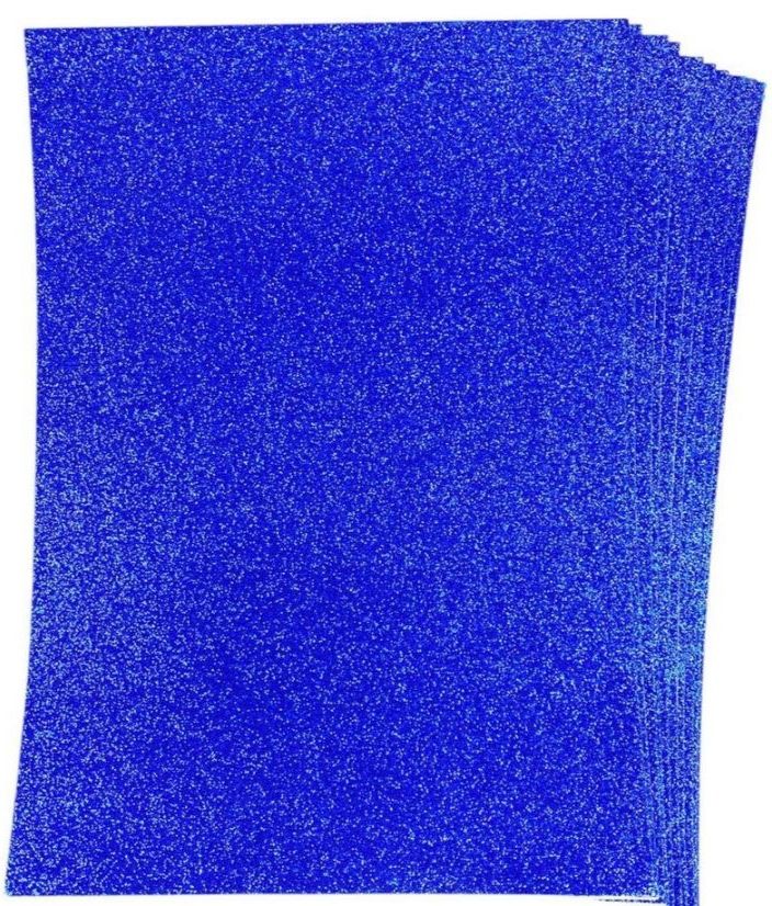 Фоамиран 1,7мм темно-синий  с глиттером -10листов- самоклейка, 17GLKA4-002 Синий Josef Otten (17GLKA4-022)
