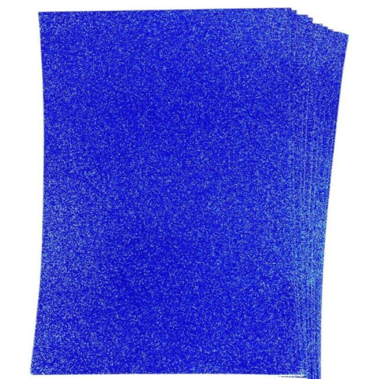 Фоамиран 1,7мм темно-синий  с глиттером -10листов- самоклейка, 17GLKA4-002 Синий Josef Otten (17GLKA4-022)