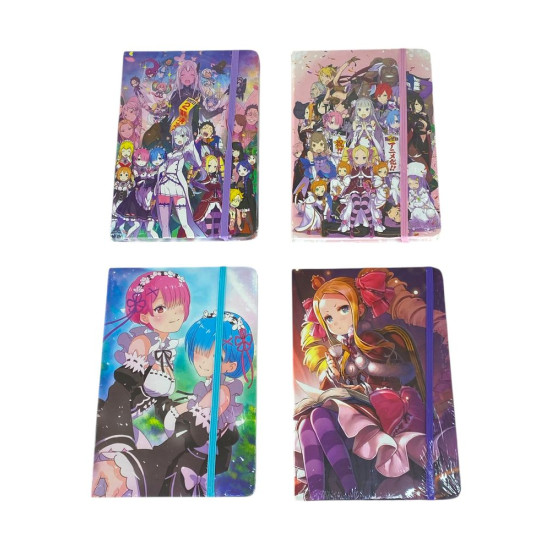 Тетрадь А5 картонная обложка 80 листов 80 гр, ячейка 5 х 5мм Аниме (707-46)