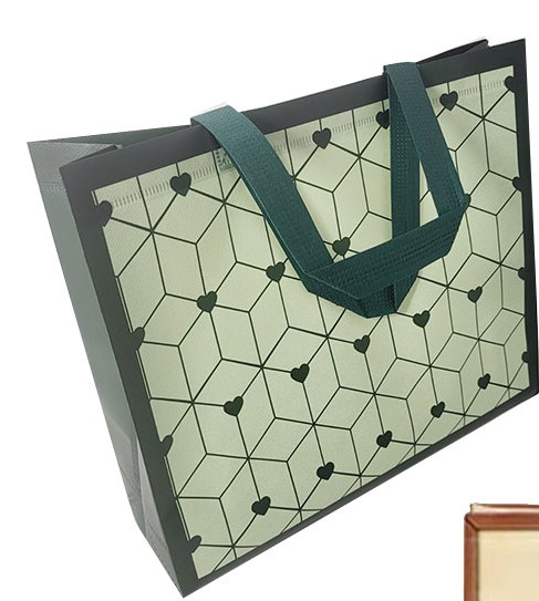 Сумка-шопер пластиковая 32 х 27 х 10см (63-1-5-1005)