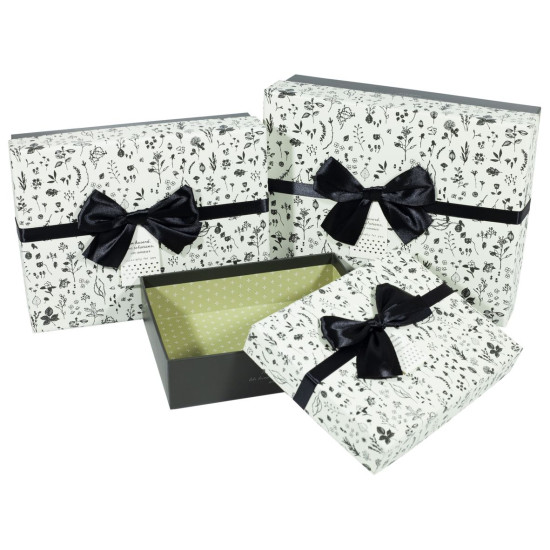 Подарункова коробка C210-28, прямокутна, 24*19*8cm/22*17*6.5 /18.6*14.5*5cm   3шт. в наборі (C210-15)
