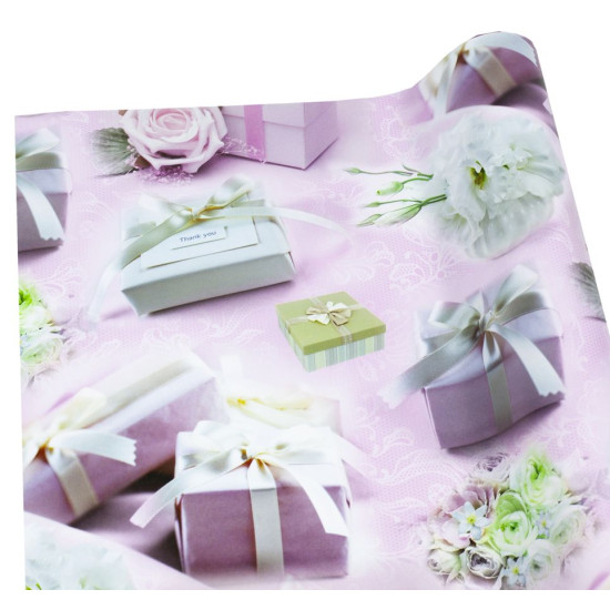 Папір подарунковий  крейдований 80г, 1000х700  -10 аркушів Різнокольоровий Unison (PVM10-140)