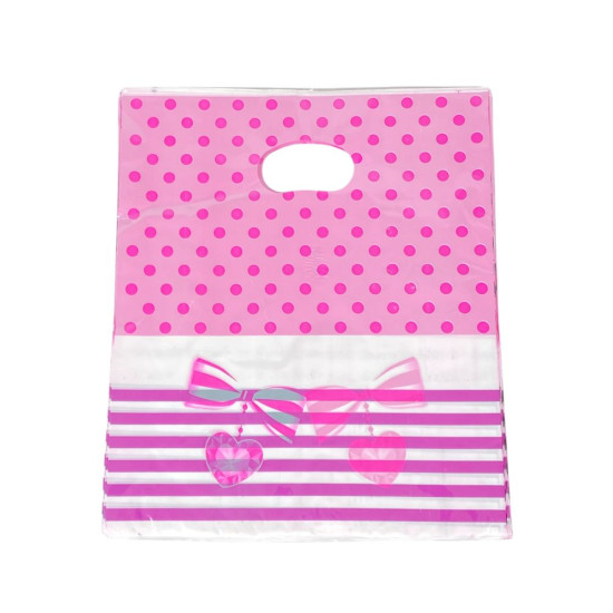 Подарочные пакеты, полиэтиленовые 20 х 25см, 24шт/уп (10700-8)