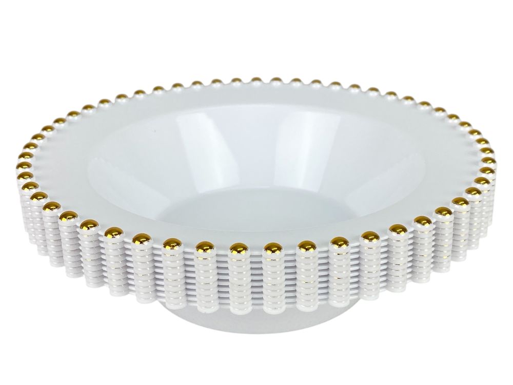 Тарілки золоті  пластикові багаторазові  18 х 18см , 10шт/уп (7500-207)