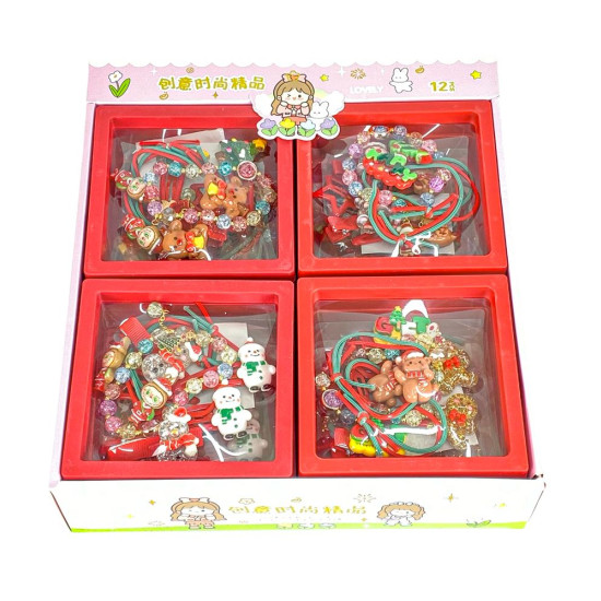 Набір дитячої біжутерії: гумки для волосся, браслет, шпильки для волосся (9330)