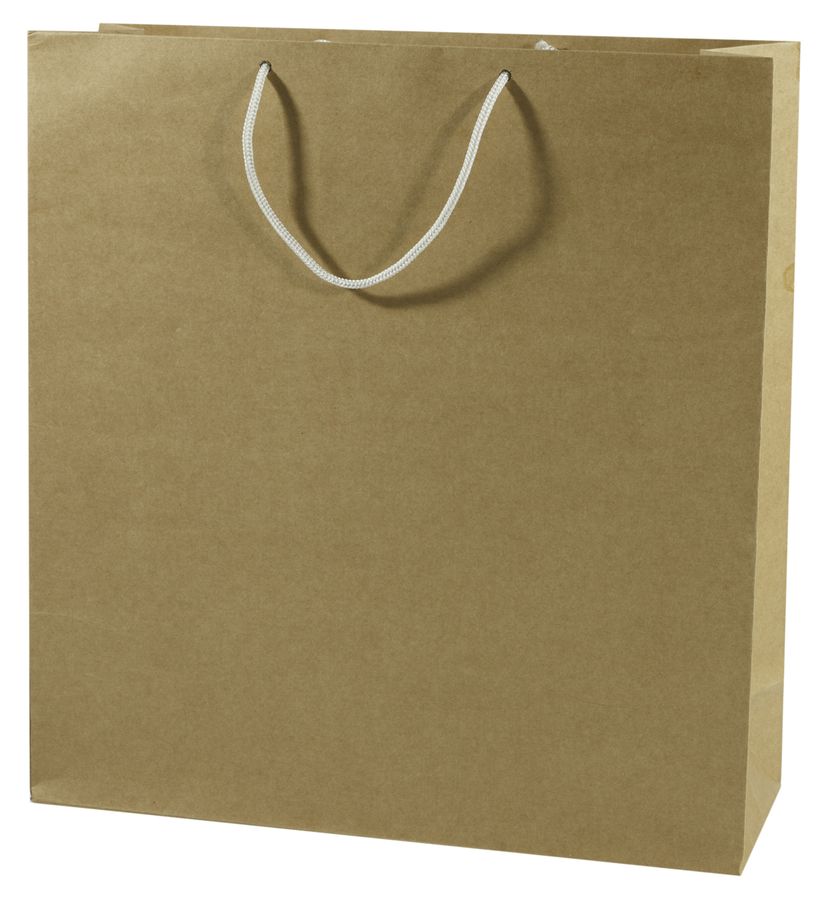 Пакет подарунковий великий  квадрат 35х37х12 крафт 170гр. (PVC353712)