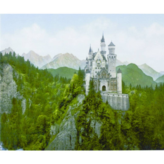 Картина за номерами "Замок на скелі" 40 * 50см, крас.-акрил, кисть-3шт. (5369_B)