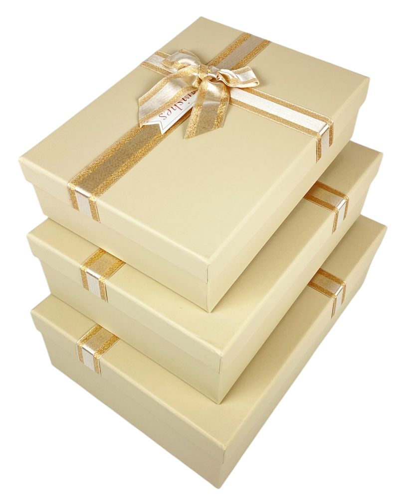 Коробка подарочная з бантиком, набір-3шт (3103T-11L)