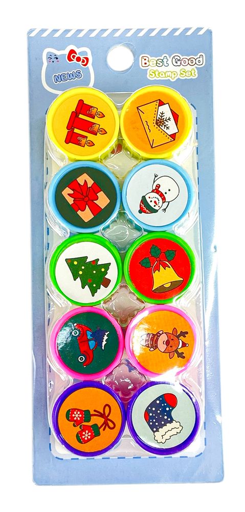 Набір штампів 10шт, Новорічні (9340)