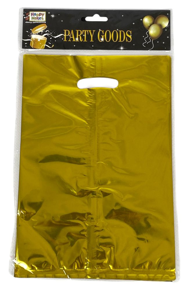 Пакети подарункові поліетиленові 17 х 25см, 400мкм фольга, 10шт (10100/10717)