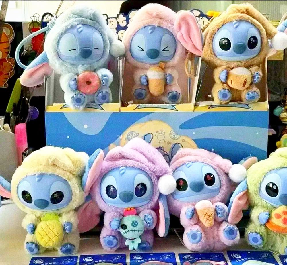 Мягкая игрушка-сюрприз Стич, в виде плюшевых брелоков 16см Разноцветный Без бренда (722478/349094)