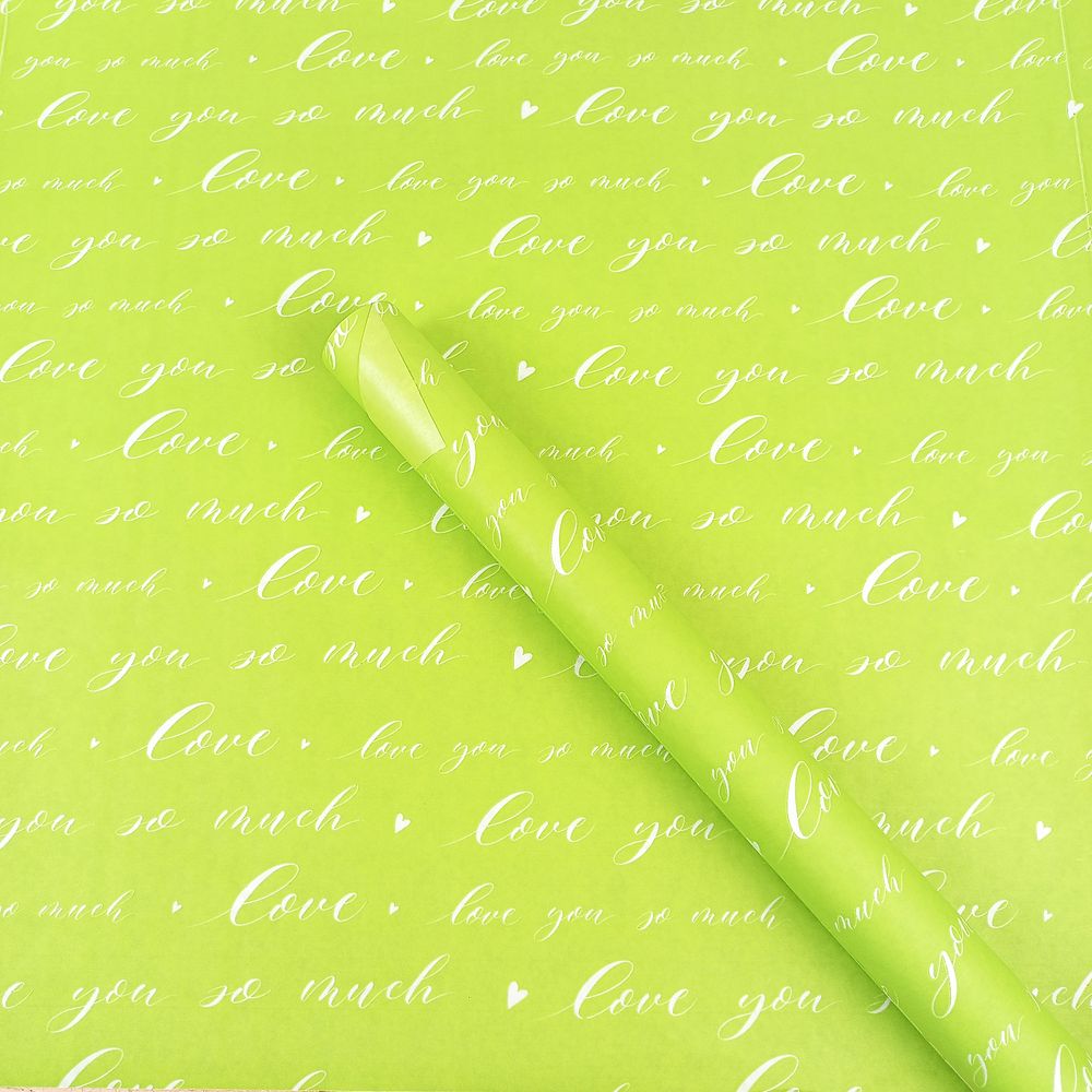 Папір пакувальний крафт-двосторонній 0,66 х 7м Зелений Unison (Пт 501.10)