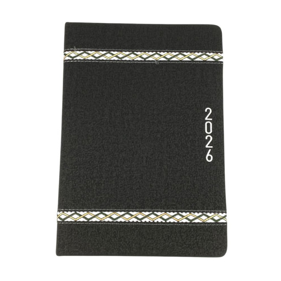 Щоденик датований лінія "Плетіння" А5, 168 сторінок (105544DL black)