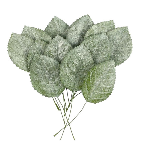 Добавка лист тополя 5 х 5 см, зеленый (12 шт) (с30617)