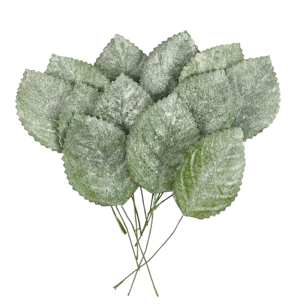 Добавка лист тополя 5 х 5 см, зеленый (12 шт) (с30617)