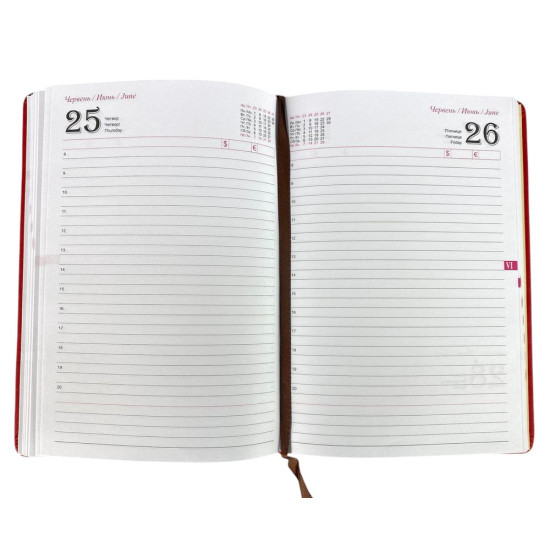 Щоденик датований лінія "Simple" А5, 168 сторінок Коричневий Unison (110126DL light brown)
